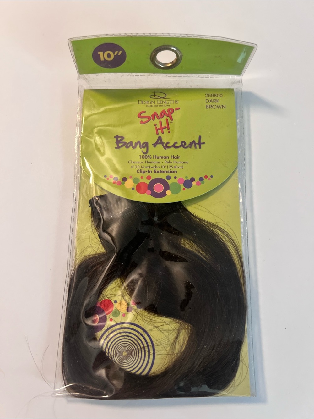 Bang Accent Clip-In Hair Extension - Dark Brown (10")